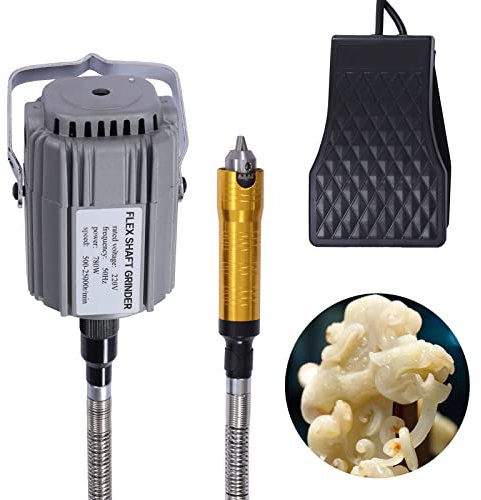 Professional Hanging Flexshaft Mill, Rotary Tool Flex Shaft Electric Hanging Grinder Carver, Multi-Function Metalworking Jewelry Tool Repair Kit (780, Watts)