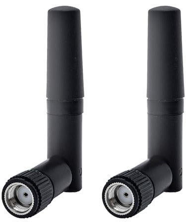 2 Pack Small Mini WiFi Antenna, 2.4GHz 5.8GHz RP-SMA Mini Wifi for PC Desktop Computer PCIe Card WLAN Router Wireless Rear View Camera