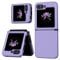 ELESNOW Case for Samsung Galaxy Z Flip 5, with Hinge Protection Samsung Z Flip 5 Phone Case for Women Men Dual Layer Hard PC & Soft TPU Shockproof Full Protective Cover for Galaxy Z Flip5, Purple