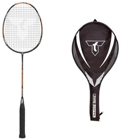 Talbot-Torro Badmintonschläger Arrowspeed 399 & 3/4 Badminton-Schlägerhülle, 449156, schwarz, one Size