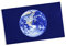 PAMINGONO Große Erdtag-flagge aus Polyester Blaues Erdmuster Banner für Dekoration im Innen und Außenbereich Heimaccessoires für Umweltbewusste Gestaltungen