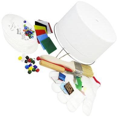 rongweiwang Horno microondas práctico y útil de 6 Piezas, Trabajo de fusión de Vidrio Profesional, Horno microondas de cerámica de Amplia aplicación, Juego de 14
