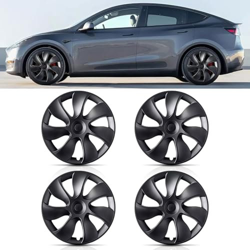 autozen 4er Set Felgenschutz, 19 Zoll Felgenrand Schutz für Tesla Model Y 2020-2023, Mattschwarz