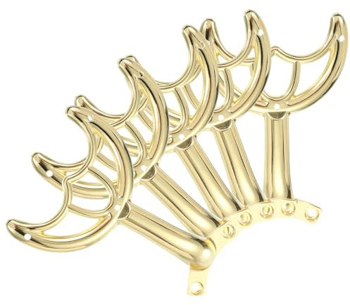 PATIKIL Ceiling Fan Blades Arms Replacement, 5 Pcs 52 Fan Blade Replacement Parts Mounting Bracket Kit for Replacing the Worn Fan Blades, Gold