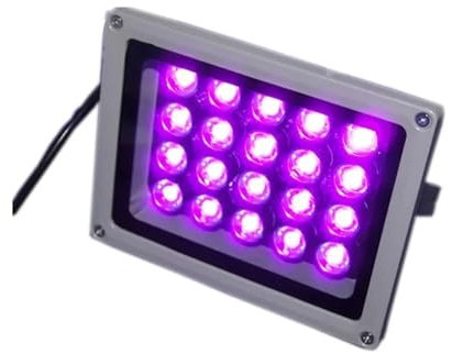 BAFEIYA LED-Schwarzlicht 100 W LED 405 nm 365 nm 395 nm UV-Gel-Härtungslampe, UV-Licht, Öl-Druckmaschine, Gl-as, Tinte, Farbe, Siebdruck, 3D-Drucker UV-Harz-Härtungslicht für 3D-Drucker(405nm)