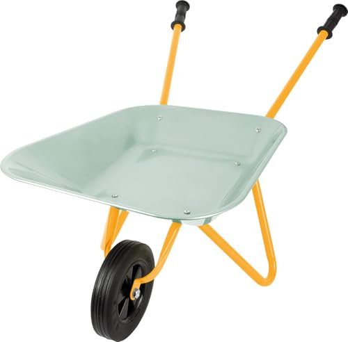 small foot Brouette « Tiny Garden » en métal, Jouet d'extérieur adapté aux Enfants, Jouet de Jardin à partir de 3 Ans, 12662