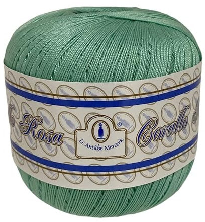 Cotone per Uncinetto Filato numero 16 Filo di Scozia Gomitolo da 100 g (VERDE 211)