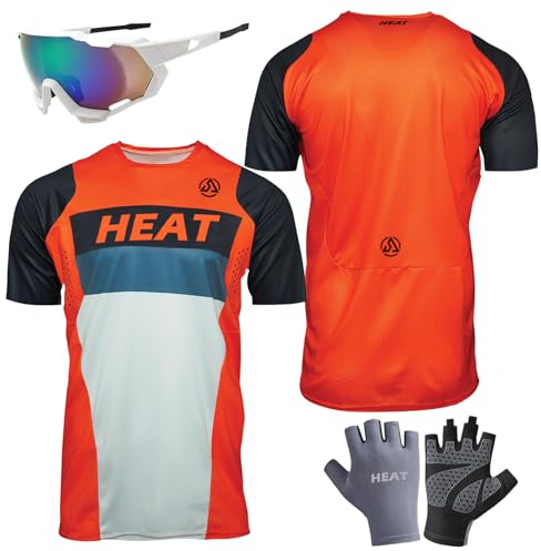 Herren Radtrikot Fahrradtrikot Kurze, Motocross, MX MTB Mountainbike, MTB Trikot, Shirt Downhill Fahrrad Jersey Schnelltrocknend, BMX Trikot Shirt Motocross Lange Ärmel MTB