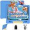 Hakaug Kids Tablet, 10 Inch Tablet for Kids 3-7 Ages Android 14, 16GB RAM+128GB ROM, 1TB TF, 5000mAh Battery, WiFi, Bluetooth, Type-C, parental controls, Blue