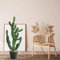 DanLink Kunstpflanze Kaktuspflanzen Groß, 80cm Kaktus Kunstpflanze im Topf Pflanzen Dekoration Euphorbia Accruensis Cactus Künstlicher Kaktus für Zuhause/Garten/Büro/Dekoration/Einweihungsgeschenke