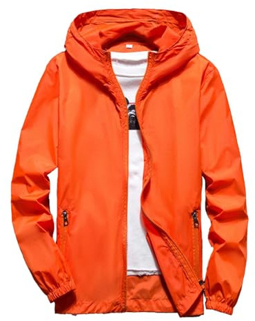 Sport Veste de pluie imperméable Coupe-Vent de pluie pour Homme Unisexe homme Imperméable de Veste Réfléchissant Coupe-Vent Manteaux