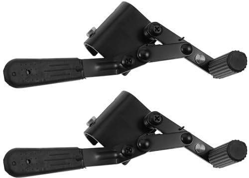 1 Paar Rollstuhlbremse aus Metall und Kunststoff, Schwarz | Flexibles Handbrems Design, Langer Griff, für Rollstuhl, Zubehör und Ersatzteile, Rechts