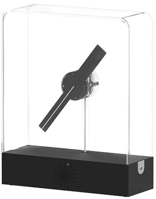 Hologram Fan Projector with 156 LEDs, 3D Floating Display for Halloween Christmas Decor, App & Battery Powered Visual