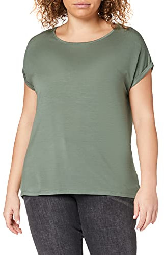 Vero Moda NOS Damen VMAVA PLAIN SS TOP GA NOOS T-Shirt,, per pack Grün (Laurel Wreath Laurel Wreath), 38 (Herstellergröße: M)