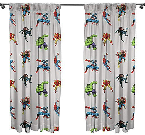 Superhero Marvel Comics Grey Curtains 72 Drop