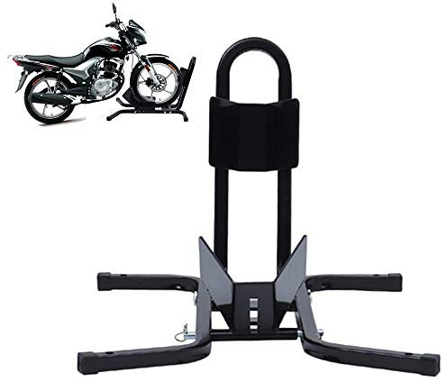 Motorradständer, Motorrad Ständer für Vorderrad Radhalter, Motorradwippe Radklemme, Transportständer Radhalter, Motorradständer Wippe vorn, Geeignet für Raddurchmesser: 17“-21“