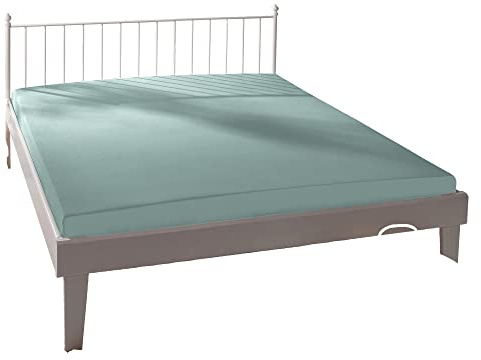Bassetti Spannbettlaken Uni 565 Salvia Baumwolle/Elastan, Maße: 180cm x 200cm, 200cm x 220cm, 9314077