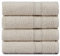 Tuiste Juego de 4 Toallas de Beige (50x90cm), Súper Suave y Altamente Absorbente, Lujosas 100% algodón, Tacto Suave, Toallas Lavabo