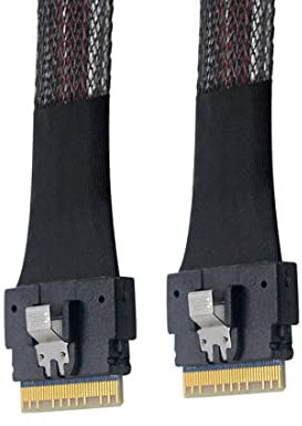 ChenYang CY SFF-8654 8i 74 Pin Host Stecker auf SFF-8654 74 Pin Stecker PCI-E Slimline SAS 4.0 Zielkabel 50cm