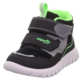 Superfit SPORT7 Mini Sneaker, SCHWARZ/GRÜN 0000, 27 EU