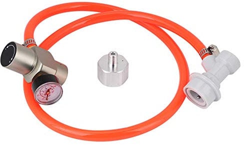 Tragbarer CO2-Mini-Gasregler, CO2-Regler Tr21 X 4 Einfach zu Installierendes Manometer-Ladegerät, Edelstahl-Druckregler, Soda-Zubehör für das Selbstbrauen