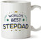 MUGFFINS Stepdad Mug - in English - World's Best - Funny Gift - Ceramic 11oz Mug