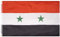 MUWO Flagge Nations Together 90 x 150 cm Nationalmanschaften, doppelseitige Gartenflagge, wetterfeste Fanflagge, Fußballflagge Polyester Länderfagge Deutschland mit Ösen (Syrien)