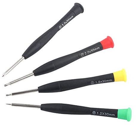 Juego de destornilladores Phillips de 1,2 mm, 1,5 mm, 2,0 mm, 3,0 mm, PH000 PH00 Phillips, para gafas, teléfono, laptop, herramientas de reparación de computadora