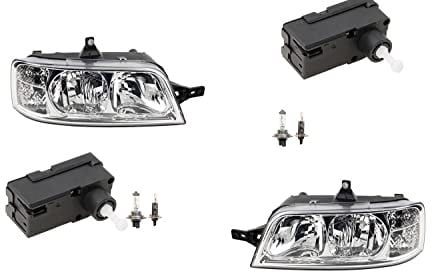 Johns, Scheinwerfer passend für Fiat Ducato 244 02- mit H7 H1 Links Rechts + Stellmotor