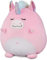 Marsjoy 20,3 cm Rosa Einhorn Plüschkissen Spielzeug Squishy Kuscheltier Plüschkissen Niedliches Einhorn Kuscheltier Kawaii Weiches Kissen für Mädchen Kindertag Geburtstage Weihnachten
