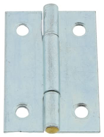 1 x Scharnier verzinkt gerollt 38 x 26 mm schmale Ausführung Möbelscharnier Türband