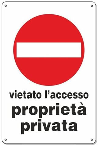 Panneau interdit d'accès propriété privée en PVC avec trous pour installation (20 x 30 cm)