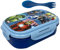 Brotdose mit Besteck, Avengers, Marvel, Lunchbox, Multifach, 3 in 1 Besteck, Gabel, Löffel, Messer