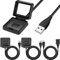 Xiatiaosann Chargeur pour Fitbit Blaze, Câble de Charge de Remplacement Adaptateur Dock Cordon USB pour Montre de Fitness Intelligente, 3.3ft/1m, 2 PCS