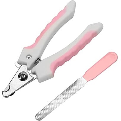 DoHTeck Dog Nail Clippers, Puppy Trimmer With Non-Slip Handle, Professional Pet Cat Nail File Grooming Tools For Home Use