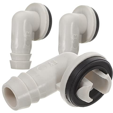 DOITOOL 3st Ablaufgarnitur Für Klimaanlage Wechselstrom-ablaufschlauch-winkelstück -ablaufschlauchanschluss Für Ablaufschlauch Klimaanlage Teile Abs Ausrüstung Geteilter Typ