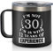 KAAYEE 30th Birthday Gift for Men, 14oz Stainless Steel Travel Mug for Men on His Birthday 1993, Ideas Birthday Gifts 30 Year Old for Dad, Bro, Best Friend, Coworker, Husband (Black-30th)