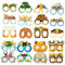 EULAPGOE 20 Pezzi Oktoberfest Party Bicchieri di Carta Divertenti Birra Pretzel Salsiccia Oktoberfest Photo Booth Photo Props per Bambini Adulti Bavarese Wiesn Costume Decorazione Oktoberfes