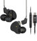 Yinyoo CCZ Melody USB C Tipo C In-Ear-Ear-Monitors Hybrid 1BA 1DD HiFi Auriculares con Cable, Deep Bass Lightweight In Ear Auriculares IEM para músico/Baterista/Bajista (Negro, con micrófono USB C)
