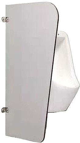MMOU Separador De Urinarios, Separador Impermeable para Hombres, Accesorios De Urinarios Montados En La Pared con Código De Esquina De Acero Inoxidable