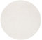 Mia´s Teppiche Taos kuscheliger Kurzflor Teppich, Anti-Rutsch Unterseite, Waschbar bis 30 Grad, Super Soft, Felloptik, Creme, 120 x 120 cm Round