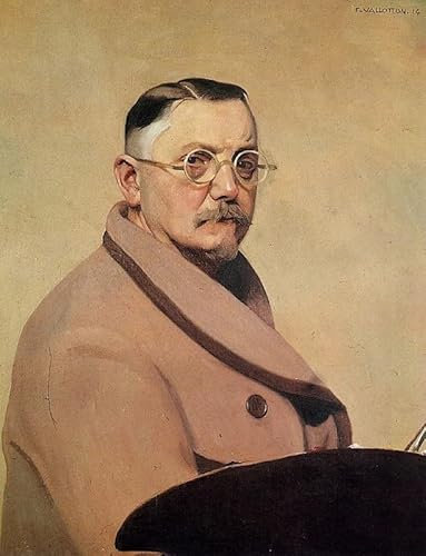 PTLYE Klassische Malerei Leinwand Wandbild Leinwand Poster Selbstporträt von felix vallotton Moderne Leinwand Bilde für Bürodekoration 60x90cm