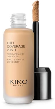 KIKO Milano Full Coverage 2-in-1 Foundation & Concealer 17 - N 35, 2-In-1-Foundation Mit Concealer, Hohe Deckkraft