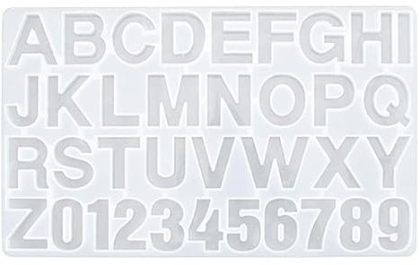 Gießform Silikonform Buchstabe Zahlen Silikonharz Formen Harz Silikonform Kreative Resin Handwerk DIY Dekoration Basteln
