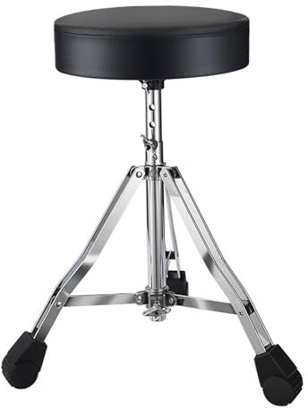 Drum Throne Sitz Drum Stuhl Höhenverstellbar Gepolsterter Hocker Drum Sitzhocker für Tontechniker Schlagzeuger Künstler Erwachsene
