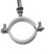 Wall Mount Pipe Support, Stainless Steel Ceiling Mount Bracket Clamp Adjustable Pipe Brackets Clamps with Screws for Pipe Tube Rod Fixing(50mm)