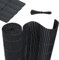 HENGMEI PVC Sichtschutzmatte Sichtschutzzaun Balkonverkleidung Sichtschutz Wasserdicht Sichtschutzzaun mit Kabelbindern Verstärkte Lamellen Privatsphäre PVC Zaun Blickdicht, 80x600cm, Anthrazit