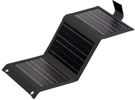 Panneau Solaire Pliable USB 10 W, Chargeur Solaire Portable et Pliable, Compact, Compatible avec tablettes, appareils Photo et Batteries externes, pour Camping, randonnée, Voyages et l'extérieur