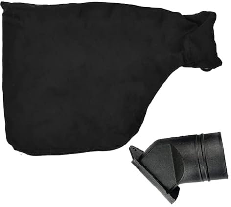 Dust Collector Bag, Dust Connection Bag, Suction Hood Attachment, Black, Accessories for Sanders, Woodworking, Mitre Saw