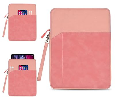 Tablet Sleeve for Kobo Libra Colour (7 Inch) - Fully Protective, toergy Water-Resistant Case, Lightweight & Portable Carrying Bag, Pink